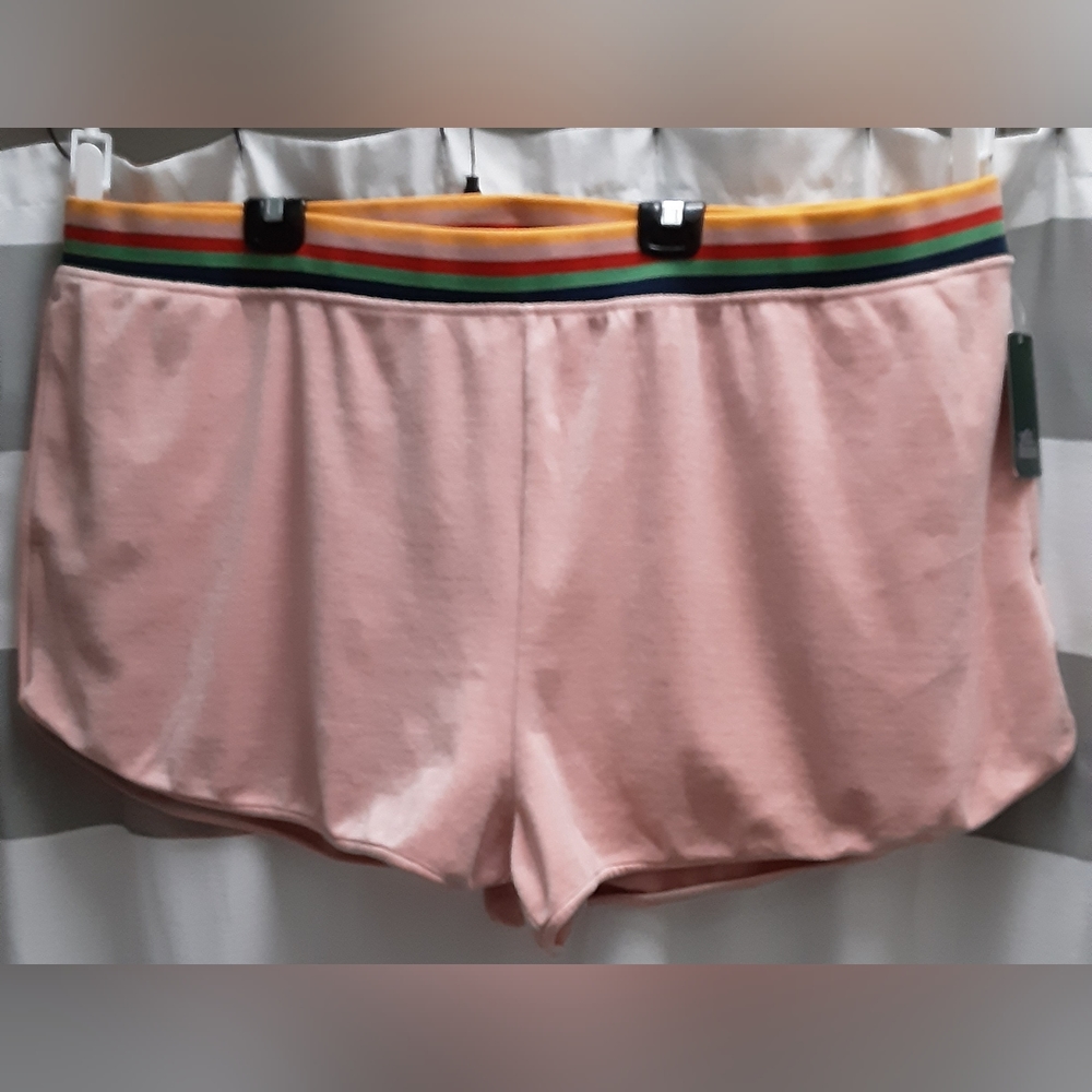Wild Fable Mid-Rise Velour Track Shorts